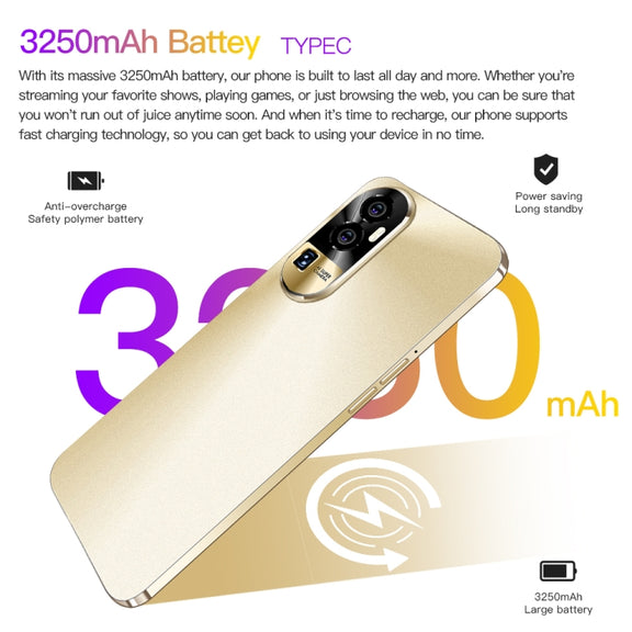 Reno10Pro+ / U22, 3GB+32GB, 6.53 inch Screen, Face Identification, Android 8.1 MTK6737 Quad Core, Network: 4G, OTG, Dual SIM(Yellow)