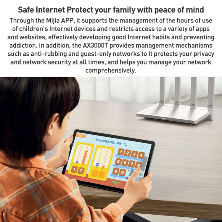 Original Xiaomi AX3000T 2.4GHz/5GHz Dual-band 1.3GHz CPU Router Supports NFC Connection, US Plug(White) - Wireless Routers by Xiaomi | Online Shopping South Africa | PMC TechLife | Buy Now Pay Later Mobicred