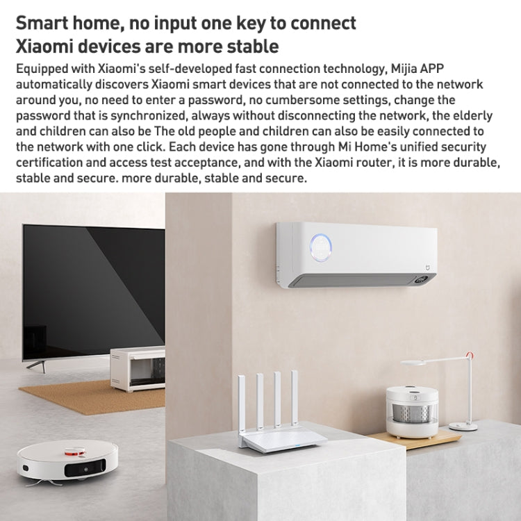Original Xiaomi AX3000T 2.4GHz/5GHz Dual-band 1.3GHz CPU Router Supports NFC Connection, US Plug(White) - Wireless Routers by Xiaomi | Online Shopping South Africa | PMC TechLife | Buy Now Pay Later Mobicred