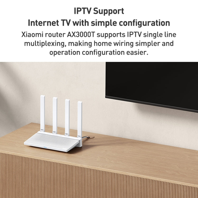Original Xiaomi AX3000T 2.4GHz/5GHz Dual-band 1.3GHz CPU Router Supports NFC Connection, US Plug(White) - Wireless Routers by Xiaomi | Online Shopping South Africa | PMC TechLife | Buy Now Pay Later Mobicred