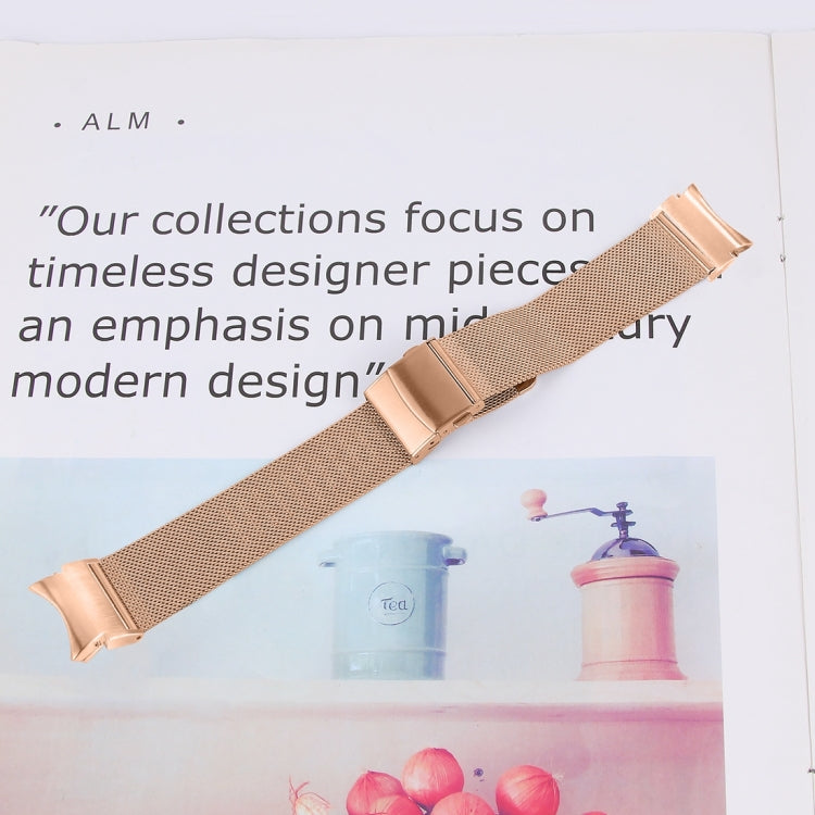 For Samsung Galaxy Watch 6 Quick Release Button Turtle Buckle Milan Watch Band(Rose Gold) - free shipping - PMC TechLife - Order now!