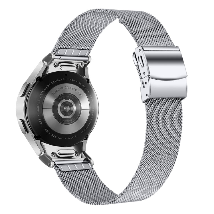 For Samsung Galaxy Watch 6 Quick Release Button Turtle Buckle Milan Watch Band(Silver) - free shipping - PMC TechLife - Order now!