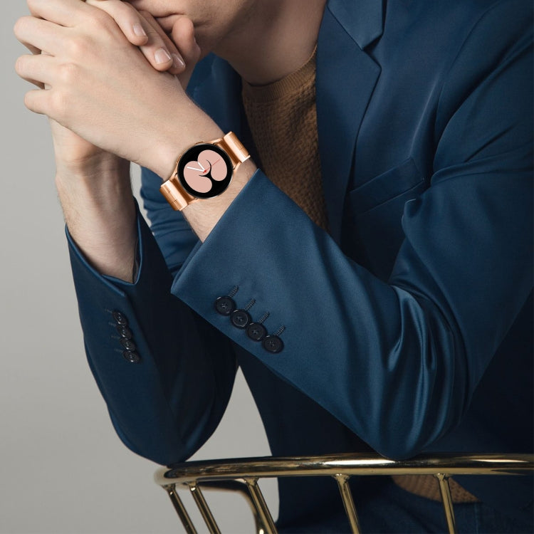 For Samsung Galaxy Watch 6 Quick Release Button Slim Three-bead Stainless Steel Watch Band(Rose Gold) - free shipping - PMC TechLife - Order now!