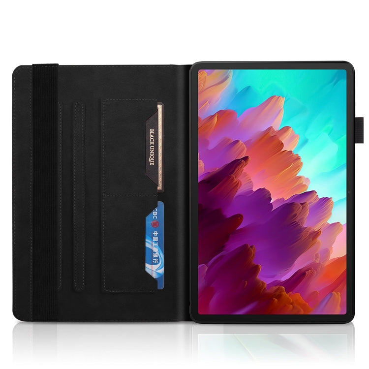 For Lenovo Tab P12 / Xiaoxin Pad Pro 12.7 2023 Life Tree Series Horizontal Flip Leather Tablet Case(Black) - Lenovo by PMC TechLife | Online Shopping South Africa | PMC TechLife | Buy Now Pay Later Mobicred