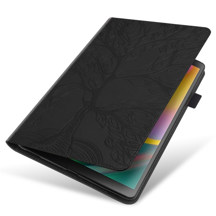 For Lenovo Tab P12 / Xiaoxin Pad Pro 12.7 2023 Life Tree Series Horizontal Flip Leather Tablet Case(Black) - Lenovo by PMC TechLife | Online Shopping South Africa | PMC TechLife | Buy Now Pay Later Mobicred