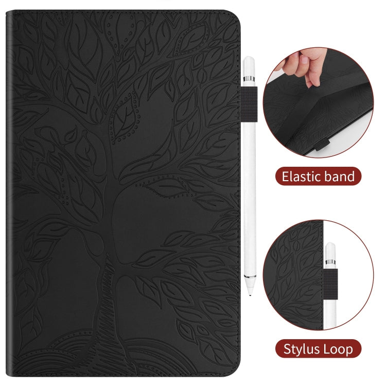 For Lenovo Tab P12 / Xiaoxin Pad Pro 12.7 2023 Life Tree Series Horizontal Flip Leather Tablet Case(Black) - Lenovo by PMC TechLife | Online Shopping South Africa | PMC TechLife | Buy Now Pay Later Mobicred