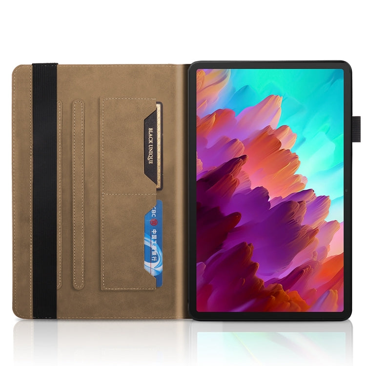 For Lenovo Tab P12 / Xiaoxin Pad Pro 12.7 2023 Life Tree Series Horizontal Flip Leather Tablet Case(Brown)
