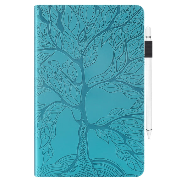 For Lenovo Tab P12 / Xiaoxin Pad Pro 12.7 2025 Life Tree Series Horizontal Flip Leather Tablet Case(Lake Blue)