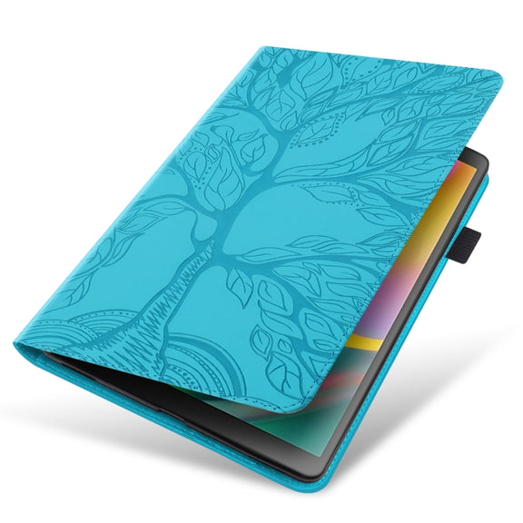 For Lenovo Tab P12 / Xiaoxin Pad Pro 12.7 2025 Life Tree Series Horizontal Flip Leather Tablet Case(Lake Blue)
