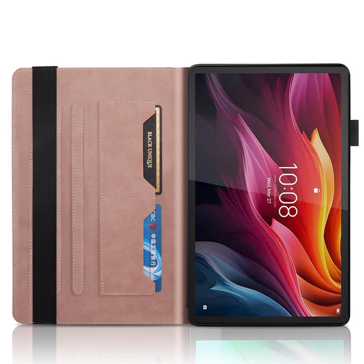 For Lenovo Tab P12 / Xiaoxin Pad Pro 12.7 2025 Life Tree Series Horizontal Flip Leather Tablet Case(Rose Gold) - Lenovo by PMC TechLife | Online Shopping South Africa | PMC TechLife | Buy Now Pay Later Mobicred