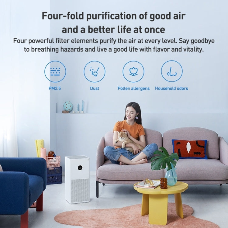 Original Xiaomi Mijia Smart Air Purifier 4 Lite Antibacterial Aldehyde Removal, US Plug(White) - free shipping - PMC TechLife - Order now!