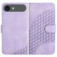For iPhone 17 Air YX0060 Elephant Head Embossed Phone Leather Case with Lanyard(Light Purple) - free shipping - PMc TechLife - Order now!