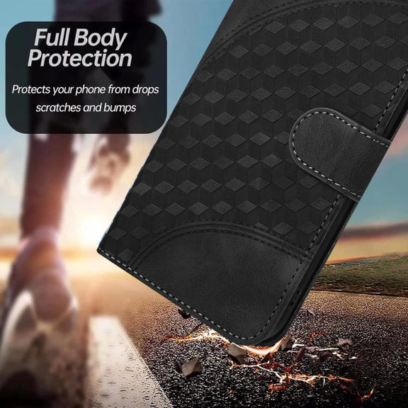 For iPhone 17 Air YX0060 Elephant Head Embossed Phone Leather Case with Lanyard(Black)