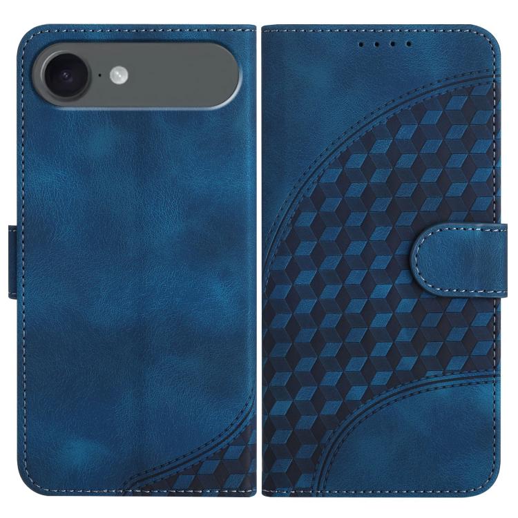 For iPhone 17 Air YX0060 Elephant Head Embossed Phone Leather Case with Lanyard(Royal Blue) - free shipping - PMc TechLife - Order now!
