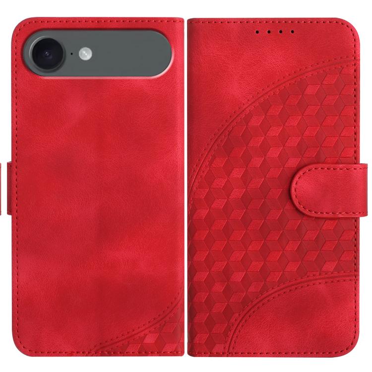 For iPhone 17 Air YX0060 Elephant Head Embossed Phone Leather Case with Lanyard(Red) - free shipping - PMc TechLife - Order now!