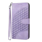 For iPhone 17 YX0060 Elephant Head Embossed Phone Leather Case with Lanyard(Light Purple)