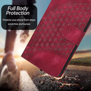 For iPhone 17 YX0060 Elephant Head Embossed Phone Leather Case with Lanyard(Rose Red)