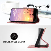For iPhone 17 Pro Max YX0060 Elephant Head Embossed Phone Leather Case with Lanyard(Pink)