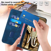 For iPhone 17 Pro Max YX0060 Elephant Head Embossed Phone Leather Case with Lanyard(Royal Blue)
