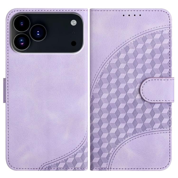 For iPhone 17 Pro YX0060 Elephant Head Embossed Phone Leather Case with Lanyard(Light Purple) - free shipping - PMc TechLife - Order now!