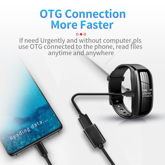 JNN D5 HD Noise Reduction Smart Recording Electronic Bracelet, Capacity:64GB