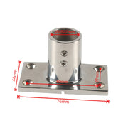 A8767 Ship / Yacht 316 Stainless Steel 90 Degree Square Tube Holder with Screws + Wrench(Silver)