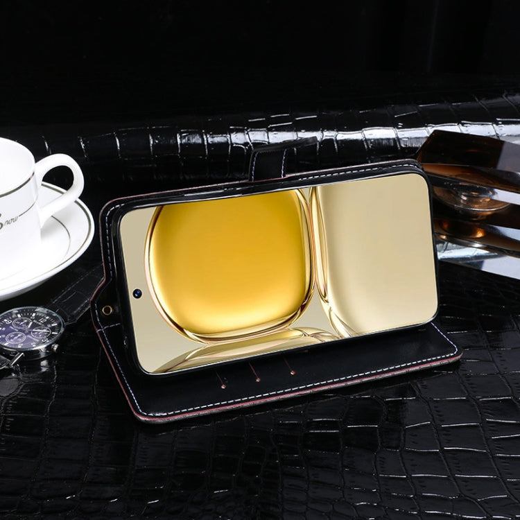 For Samsung Galaxy S24 5G idewei Crocodile Texture Leather Phone Case(Dark Blue) - free shipping - PMC Jewellery - Order now!