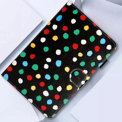 10 inch Dot Pattern Leather Tablet Case(Black Colorful Dot) - free shipping - PMC Jewellery - Order now!
