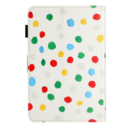 10 inch Dot Pattern Leather Tablet Case(White Colorful Dot) - 10 - 11 inch by PMC Jewellery | Online Shopping South Africa | PMC Jewellery | Buy Now Pay Later Mobicred