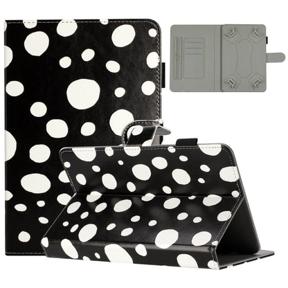 10 inch Dot Pattern Leather Tablet Case(Black White Dot) - 10 - 11 inch by PMC Jewellery | Online Shopping South Africa | PMC Jewellery | Buy Now Pay Later Mobicred