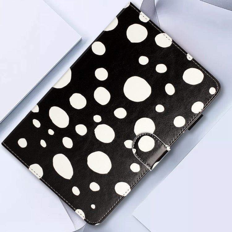 10 inch Dot Pattern Leather Tablet Case(Black White Dot) - 10 - 11 inch by PMC Jewellery | Online Shopping South Africa | PMC Jewellery | Buy Now Pay Later Mobicred