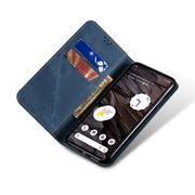 For Motorola Edge 50 Fusion Denim Texture Flip Leather Phone Case(Blue)