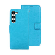 For Samsung Galaxy S24+ 5G idewei Crazy Horse Texture Leather Phone Case(Sky Blue)