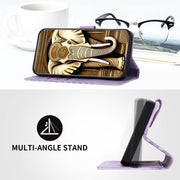 For Motorola Edge 5G 2024 YX0060 Elephant Head Embossed Phone Leather Case with Lanyard(Light Purple)