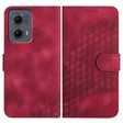 For Motorola Edge 5G 2024 YX0060 Elephant Head Embossed Phone Leather Case with Lanyard(Rose Red) - Motorola Cases by PMC Jewellery | Online Shopping South Africa | PMC Jewellery | Buy Now Pay Later Mobicred