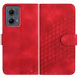 For Motorola Edge 5G 2024 YX0060 Elephant Head Embossed Phone Leather Case with Lanyard(Red) - Motorola Cases by PMC Jewellery | Online Shopping South Africa | PMC Jewellery | Buy Now Pay Later Mobicred