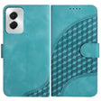 For Motorola Moto G Power 5G 2024 YX0060 Elephant Head Embossed Phone Leather Case with Lanyard(Light Blue) - Motorola Cases by PMC Jewellery | Online Shopping South Africa | PMC Jewellery | Buy Now Pay Later Mobicred