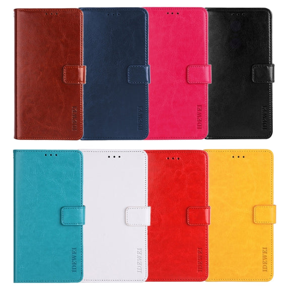 For Nothing Phone 2 idewei Crazy Horse Texture Leather Phone Case with Holder(Red)