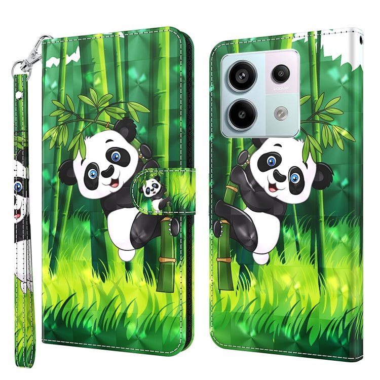 For Xiaomi Redmi Note 13 Pro 5G 3D Painting Pattern Flip Leather Phone Case(Bamboo Panda) - Note 13 Pro Cases by PMC TechLife | Online Shopping South Africa | PMC TechLife | Buy Now Pay Later Mobicred