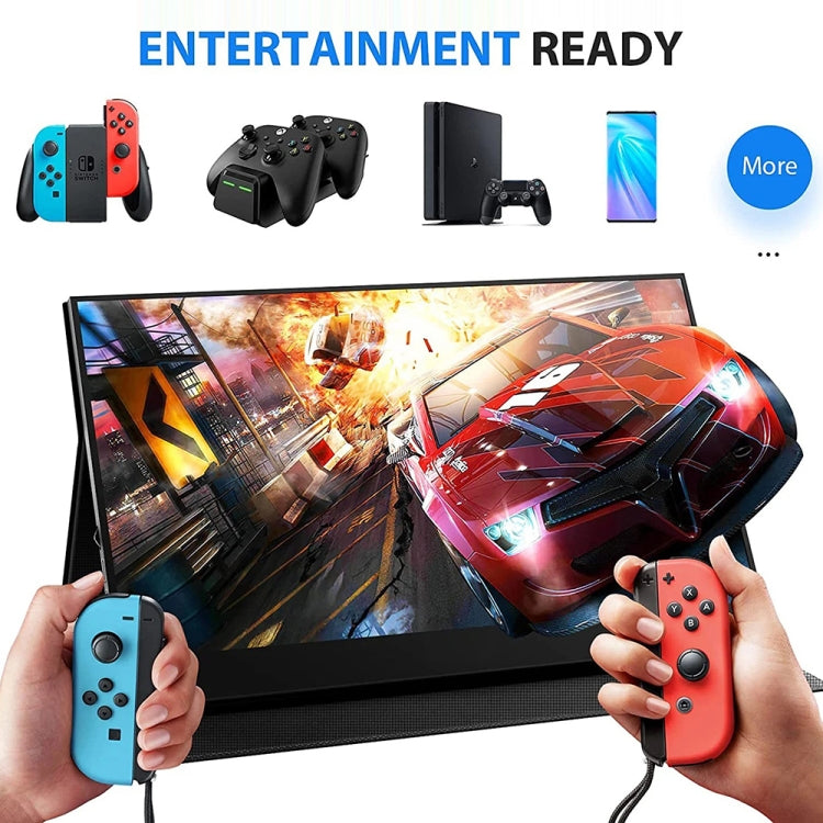 15.6 inch HDR 1080P IPS Screen Portable Monitor(No Charger) - LCD Monitors by PMC TechLife | Online Shopping South Africa | PMC TechLife | Buy Now Pay Later Mobicred