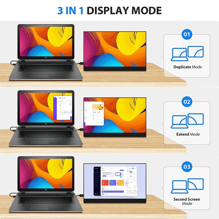 17.3 inch UHD 2560x1440P IPS Screen Portable Monitor(No Charger) - free shipping - PMC Jewellery - Order now!