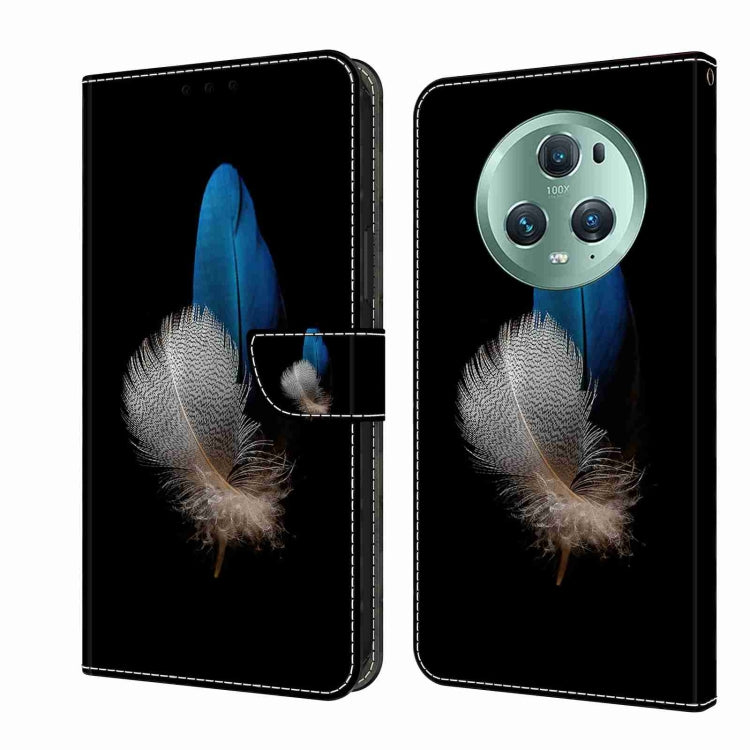 For Honor Magic5 Pro Crystal 3D Shockproof Protective Leather Phone Case(Two Branches) - Honor Cases by PMC TechLife | Online Shopping South Africa | PMC TechLife | Buy Now Pay Later Mobicred