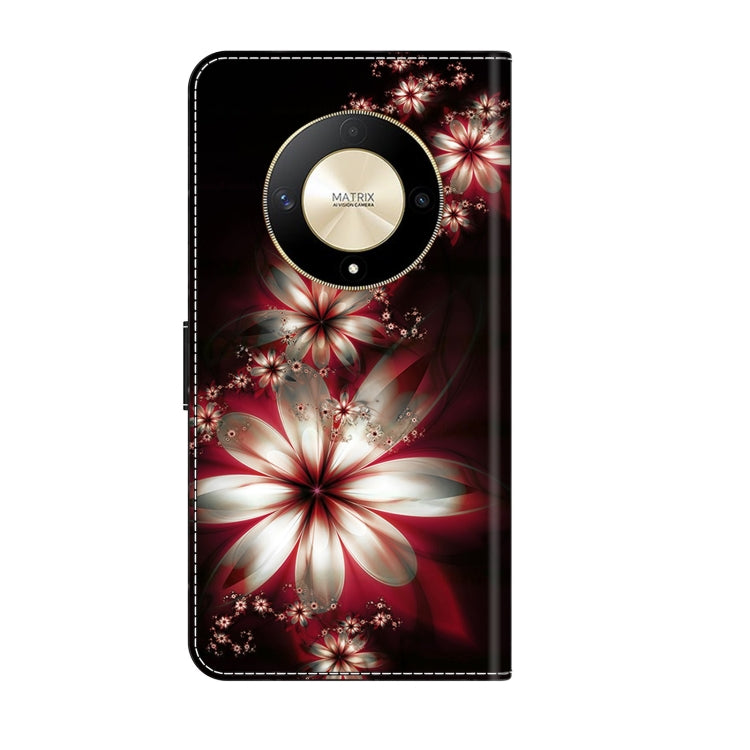 For Honor Magic6 Lite Crystal 3D Shockproof Protective Leather Phone Case(Fantastic Flower) - Honor Cases by PMC TechLife | Online Shopping South Africa | PMC TechLife | Buy Now Pay Later Mobicred