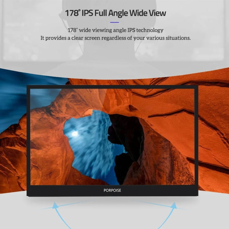 17.3 inch FHD 1920x1080P IPS Screen Portable Monitor(No Charger) - LCD Monitors by PMC TechLife | Online Shopping South Africa | PMC TechLife | Buy Now Pay Later Mobicred