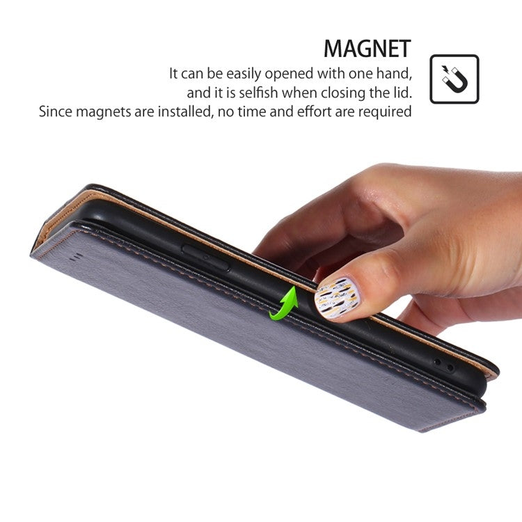 For Motorola Moto G Play 4G 2024 Gloss Oil Solid Color Magnetic Leather Phone Case(Black)