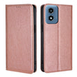 For Motorola Moto G Play 4G 2024 Gloss Oil Solid Color Magnetic Leather Phone Case(Rose Gold) - Motorola Cases by PMC Jewellery | Online Shopping South Africa | PMC Jewellery | Buy Now Pay Later Mobicred