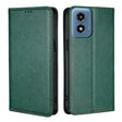 For Motorola Moto G Play 4G 2024 Gloss Oil Solid Color Magnetic Leather Phone Case(Green) - Motorola Cases by PMC Jewellery | Online Shopping South Africa | PMC Jewellery | Buy Now Pay Later Mobicred