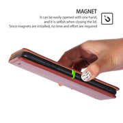For Motorola Edge 5G 2024 Gloss Oil Solid Color Magnetic Leather Phone Case(Brown)