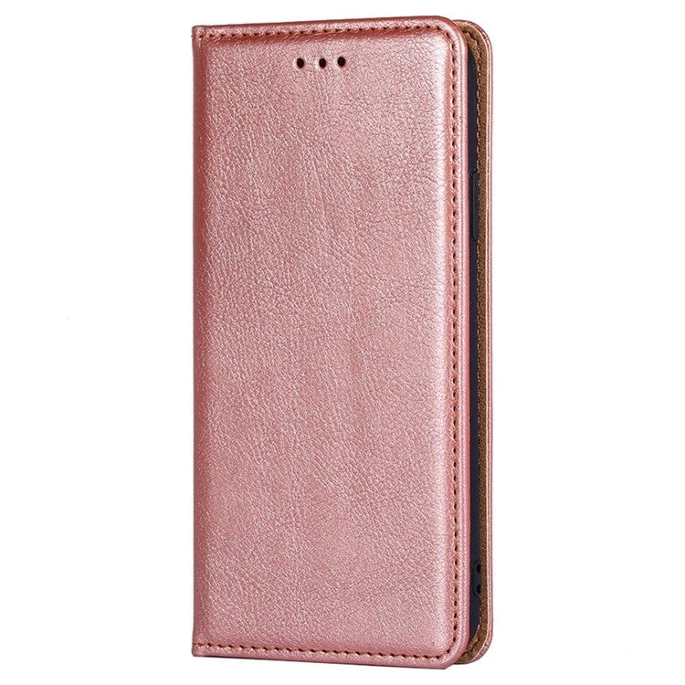 For Motorola Edge 5G 2024 Gloss Oil Solid Color Magnetic Leather Phone Case(Rose Gold) - Motorola Cases by PMC Jewellery | Online Shopping South Africa | PMC Jewellery | Buy Now Pay Later Mobicred