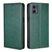 For Motorola Edge 5G 2024 Gloss Oil Solid Color Magnetic Leather Phone Case(Green)